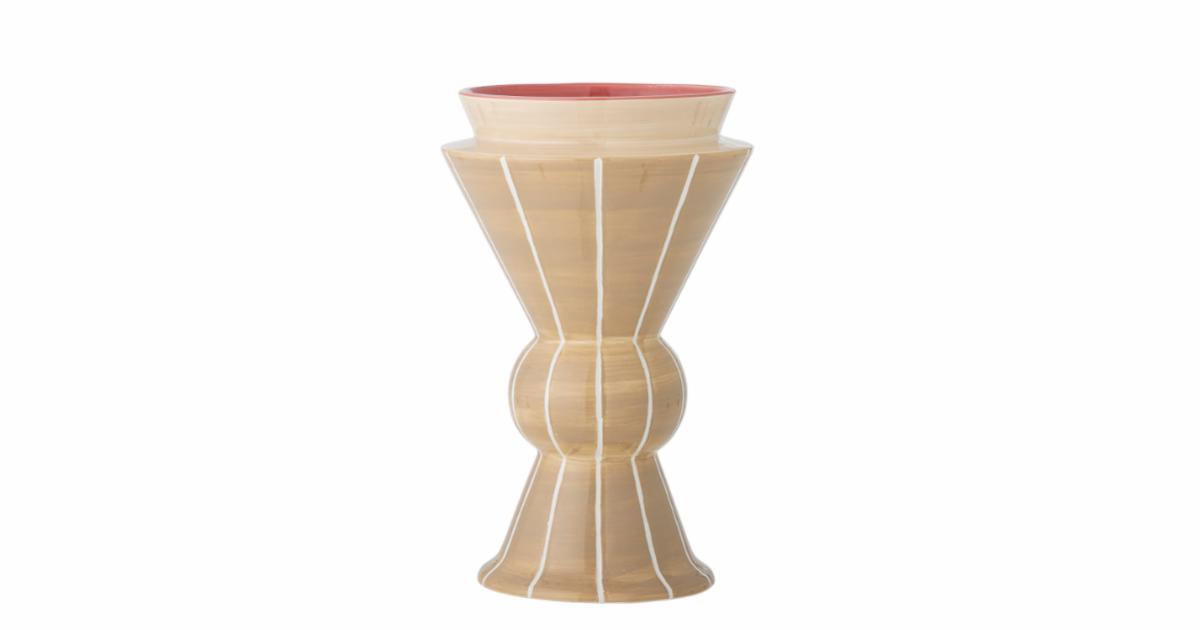 Trilow Trilla Vase, Beige, Ceramic